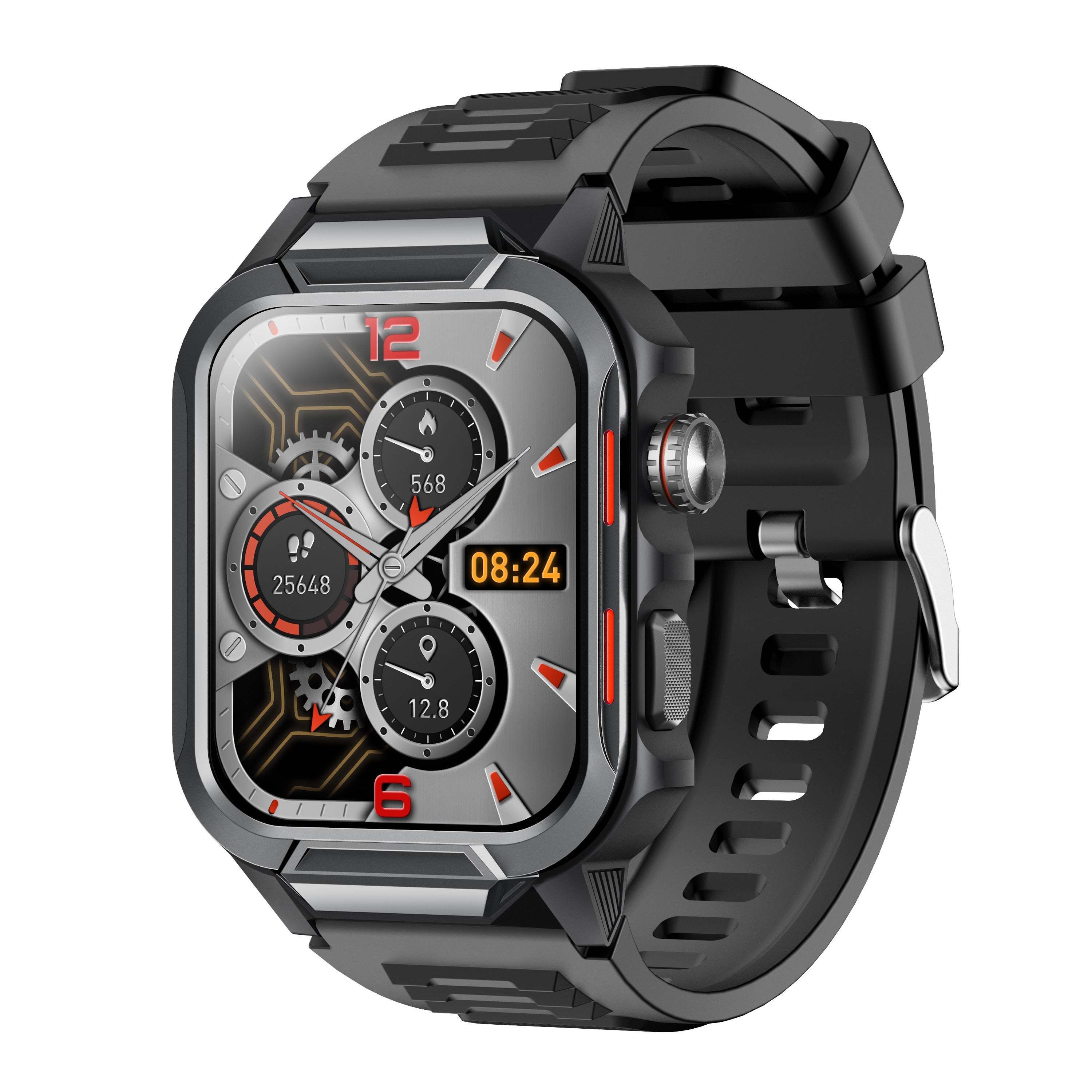 Smart Watch for Men 3ATM Waterproof Smartwatch 1.96 inch screen for Android and iOS Phones Fitness Tracker Watch with 100+ Sports Modes-5