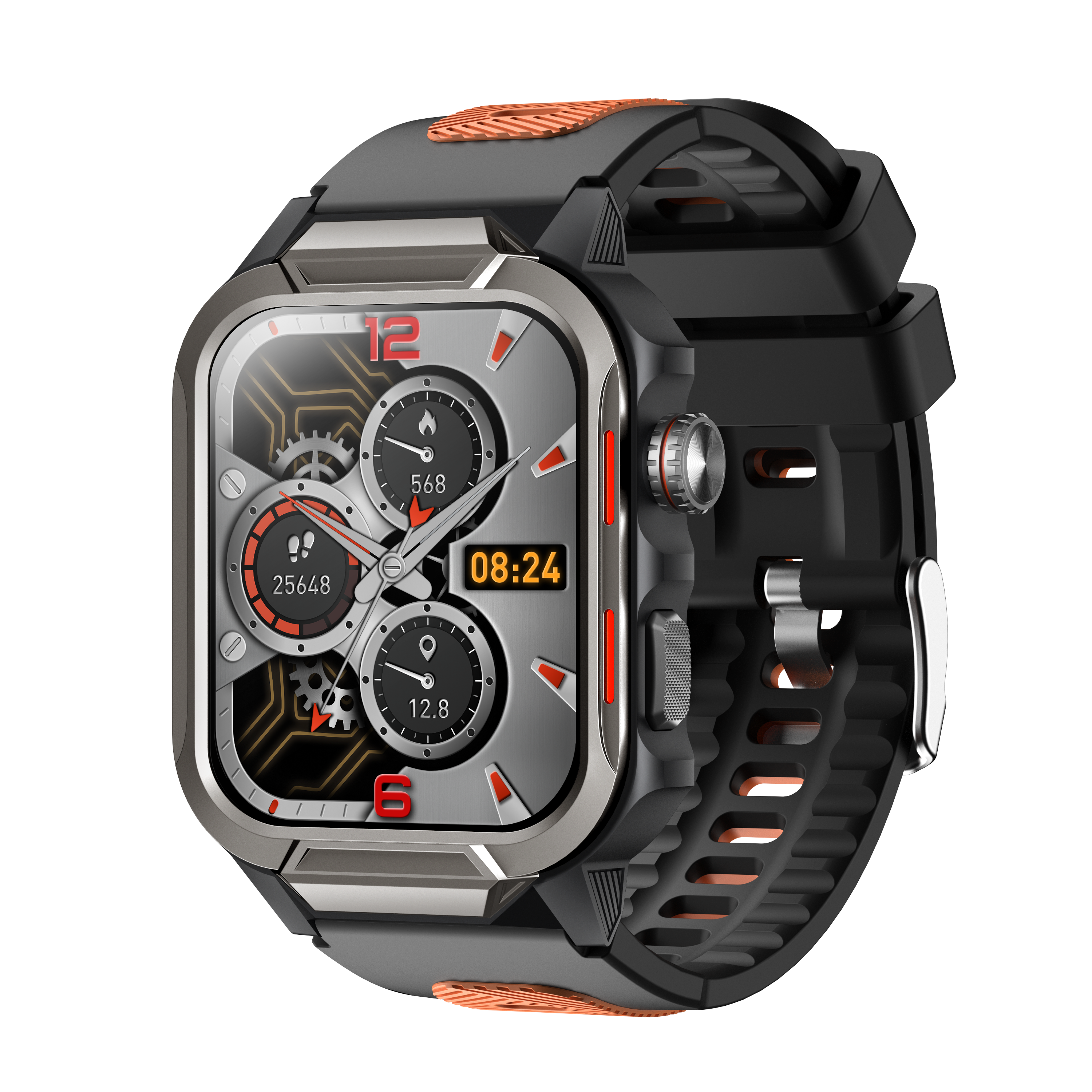 Smart Watch for Men 3ATM Waterproof Smartwatch 1.96 inch screen for Android and iOS Phones Fitness Tracker Watch with 100+ Sports Modes-8