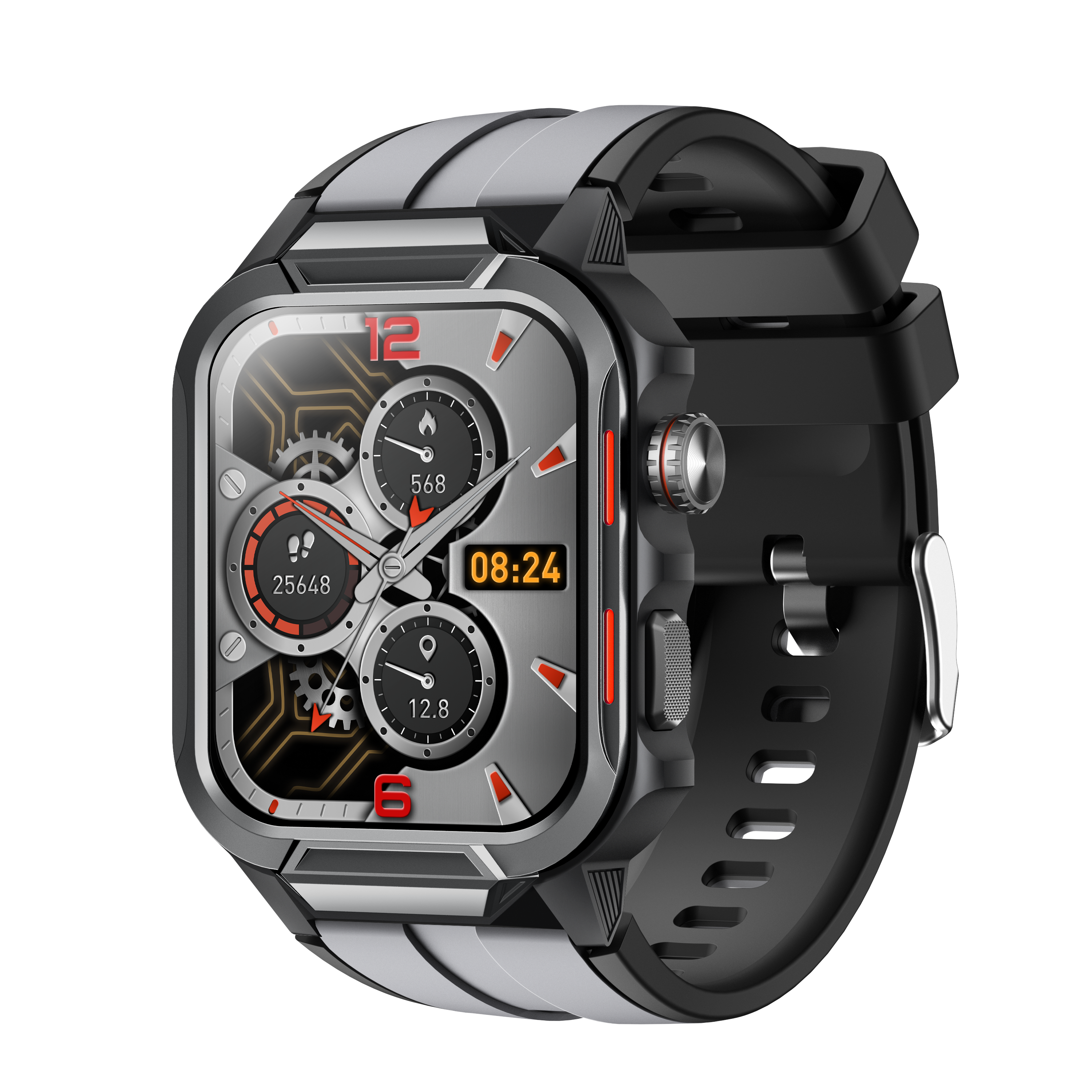 Smart Watch for Men 3ATM Waterproof Smartwatch 1.96 inch screen for Android and iOS Phones Fitness Tracker Watch with 100+ Sports Modes-4