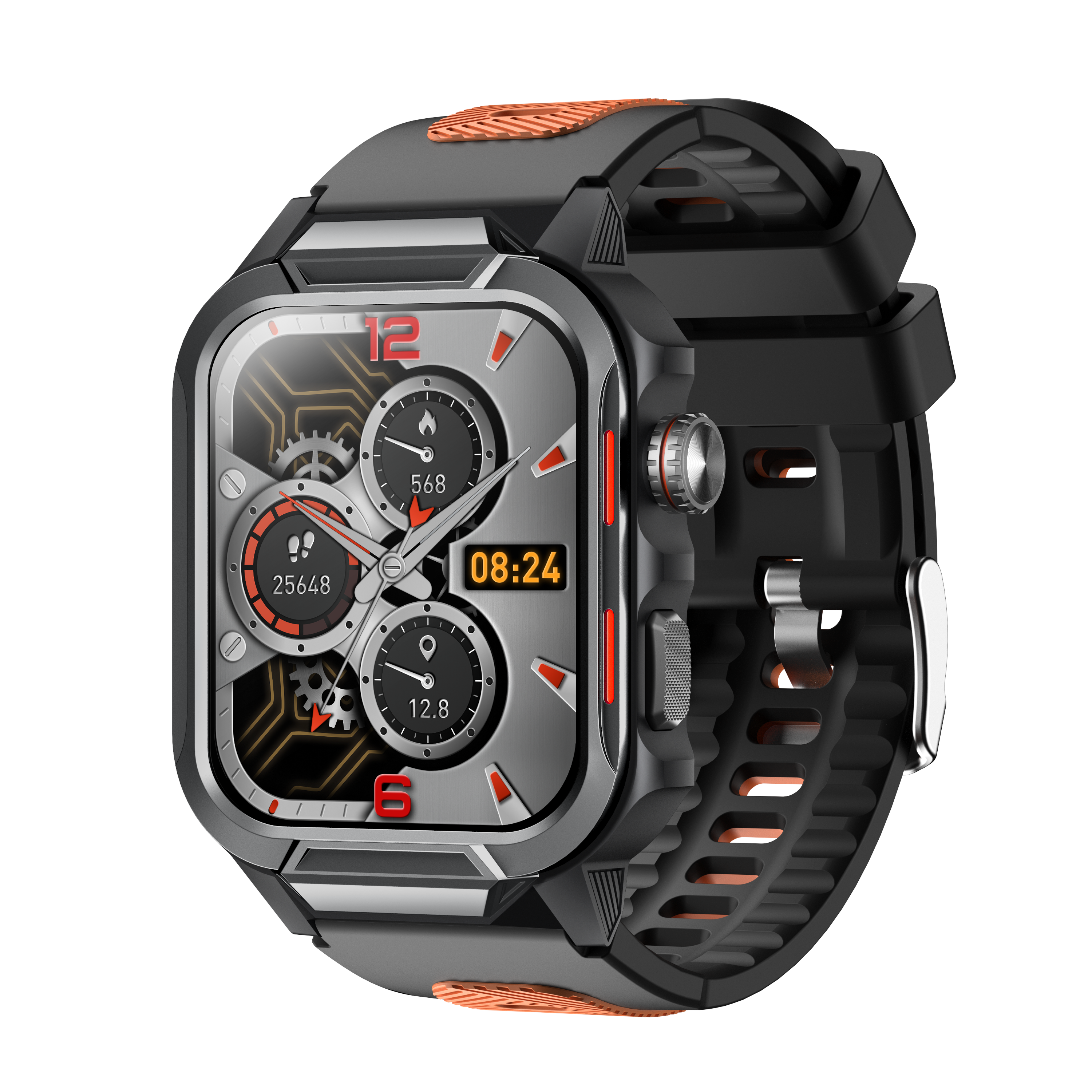Smart Watch for Men 3ATM Waterproof Smartwatch 1.96 inch screen for Android and iOS Phones Fitness Tracker Watch with 100+ Sports Modes-6