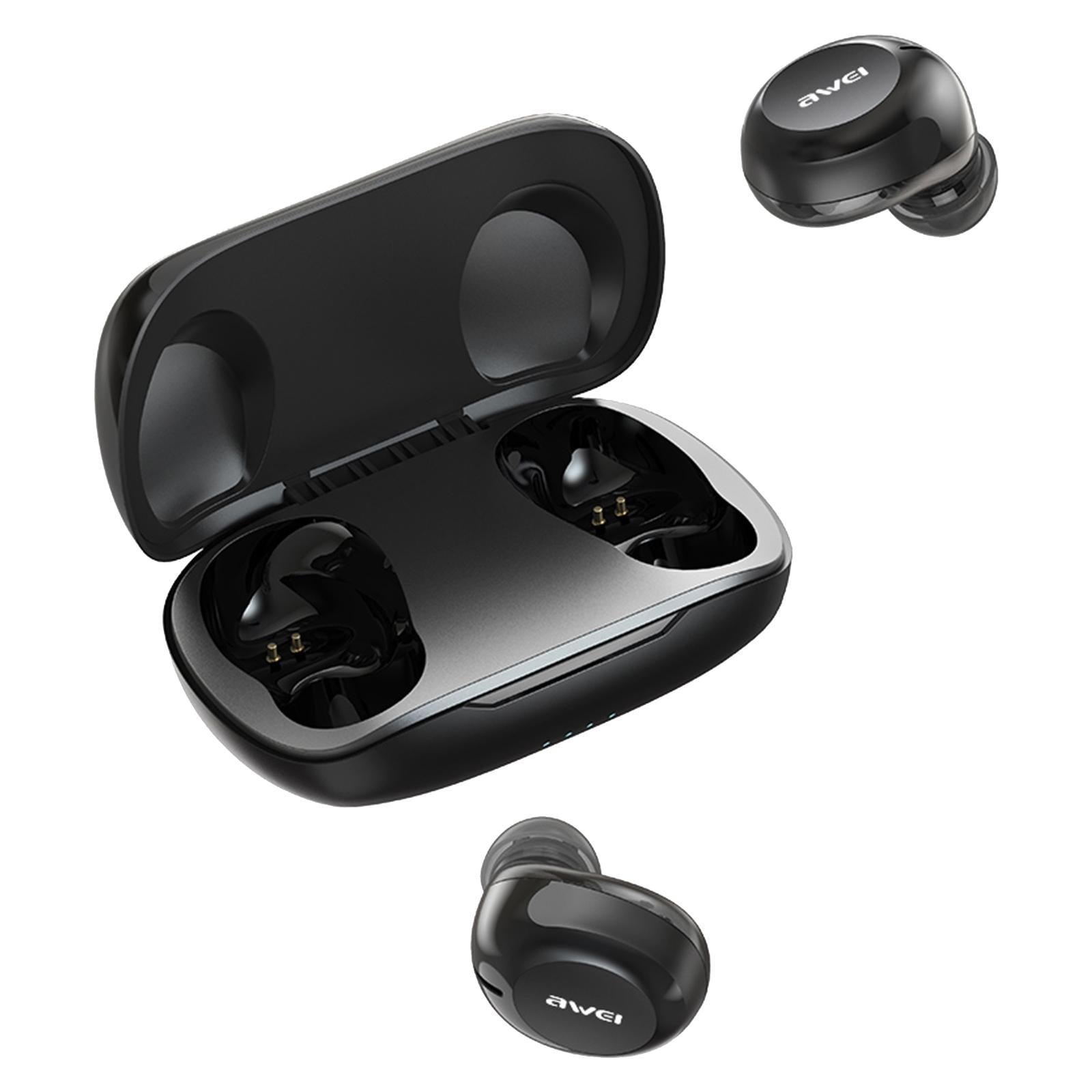 NNEDSZ Wireless Bluetooth 5.1 Headset - True Compact And Colourful - Black-1