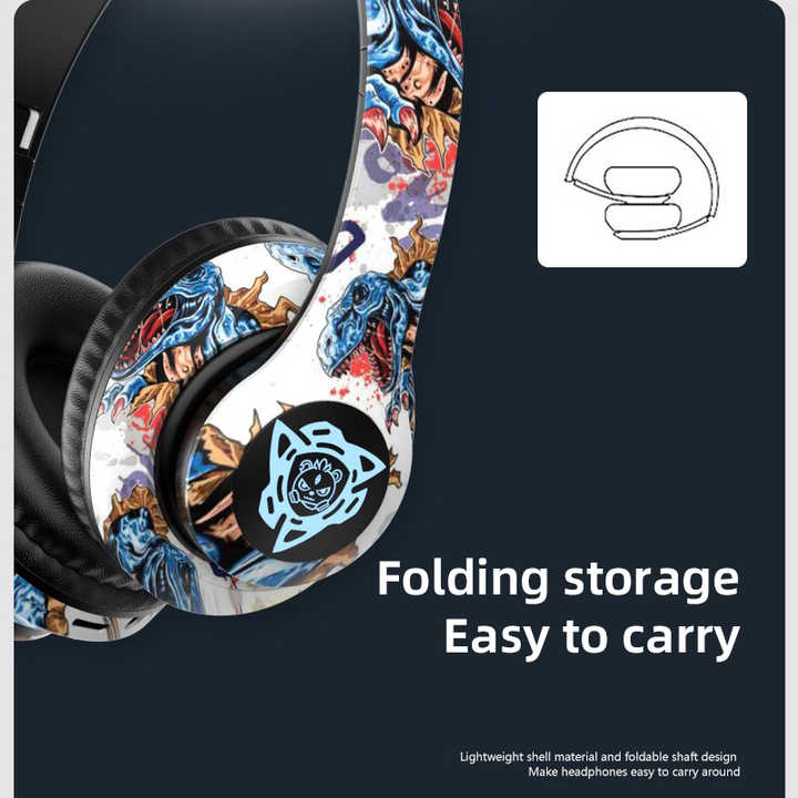 NNEDSZ Wireless Bluetooth Headphones - Stylish Over-Ear Design with Long Battery Life, Hi-Fi Sound, and Universal Compatibility (colour D)-2
